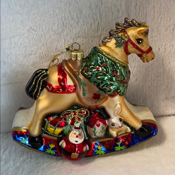 Fitz and Floyd Vintage Rocking Horse Ornament